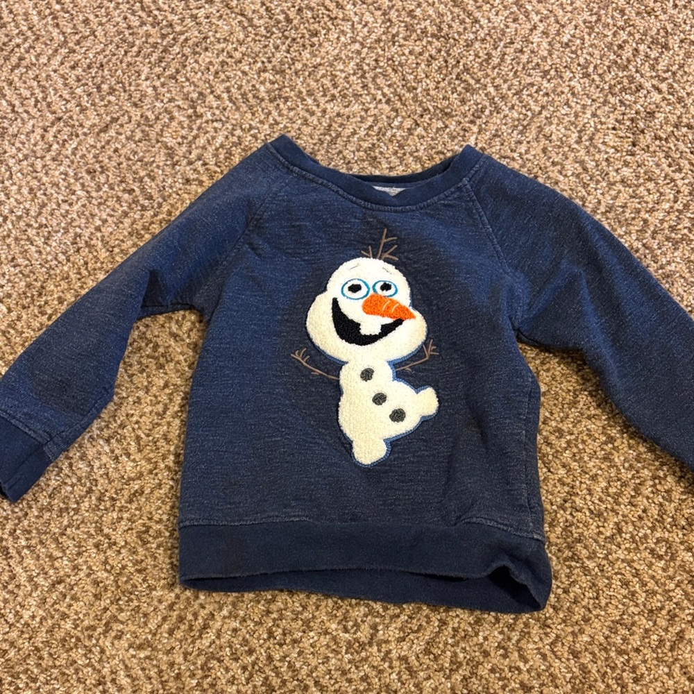 Kids Navy Olaf Character Sweatshirt